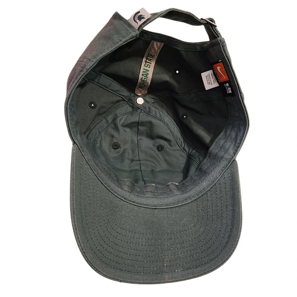 Nike Michigan State Spartans Baseball Cap Hat Green Adjustable Men‎